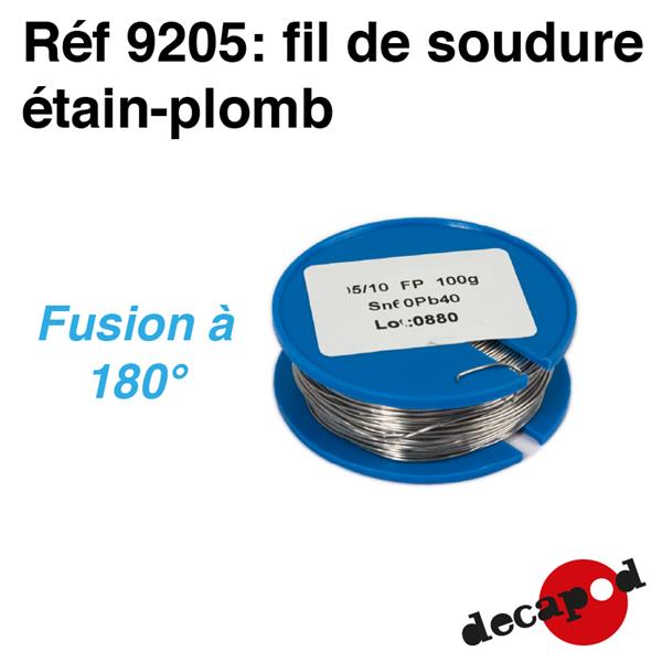 Fil de soudure Etain-Plomb - 100 g - fil de 5/10è - LR PRESSE