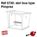 Abri bus type pimprez (H0)