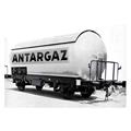 Set de 2 wagons-citerne à  2 essieux à  gaz "ANTARGAZ", livrée argent, ép. III SNCF