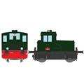Locotracteur diesel Y 2101, vert 306, traverses rouges, Sud-Est, Ep III analogique