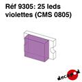 25 leds violettes (CMS 0805)