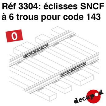 Éclisses SNCF à 6 trous