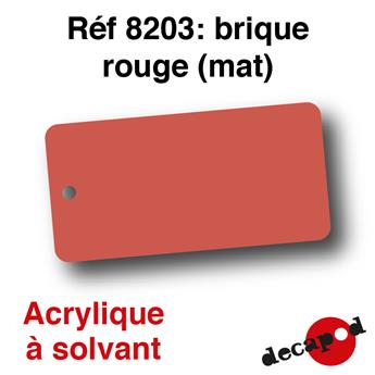 Peinture acrylique Brique rouge mat