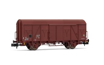 Set de 2 wagons couverts à essieux, type G4, SNCF