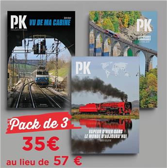 Lot des 3 premiers numéros de PK, le hors-série de photographie ferroviaire
