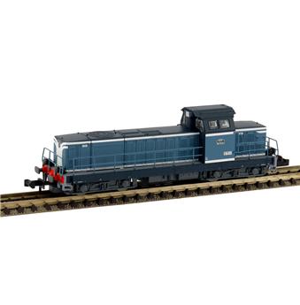 Locomotive diesel BB 66061 livrée bleue, SNCF, Ep IV
