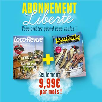 Abonnement Duo 1 an France Loco-Revue et Dossiers Thématiques par prélèvement