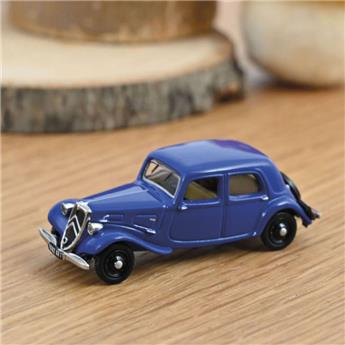 Véhicule Citroën 11 AL - 1938 - Bleu émeraude