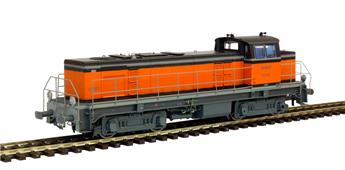 Locomotive Diesel BB 63568 Livrée Arzens Orange 435, sigle "nouille", SNCF Ep. V - analogique