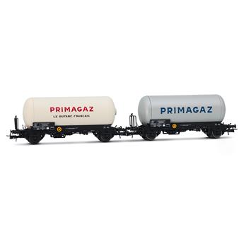 Coffret de 2 wagons-citerne à 2 essieux à gaz, « Primagaz », ép. III SNCF