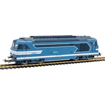 Locomotive diesel BB 67400 livrée bleue, SNCF, ép. IV V