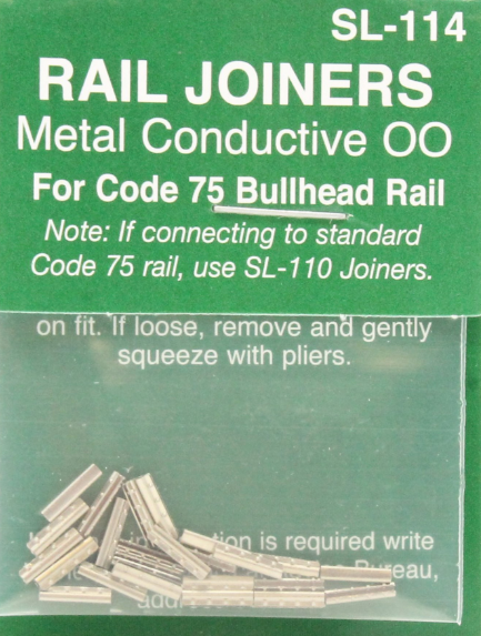 Eclisses métalliques pour voie double-champignon Bullhead - code 75