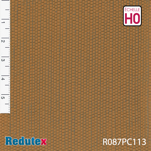 Texture adhésive tuiles plates orange