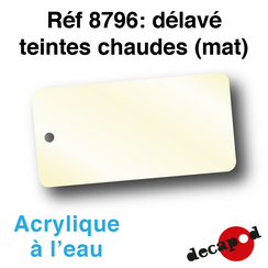Patine acrylique à l´eau délavé teintes chaudes