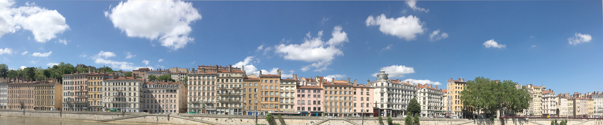 Fond de décor panoramique Quai hauteur 40 cm