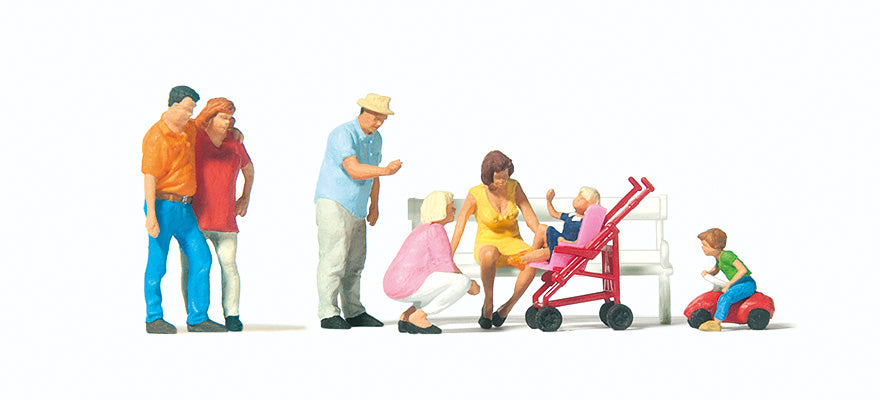 Promenade en famille H0 - Preiser
