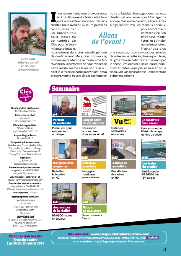 Clés pour le train miniature n° 52