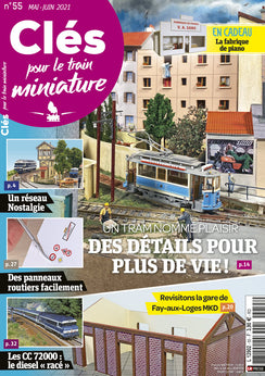 Clés pour le train miniature n° 55
