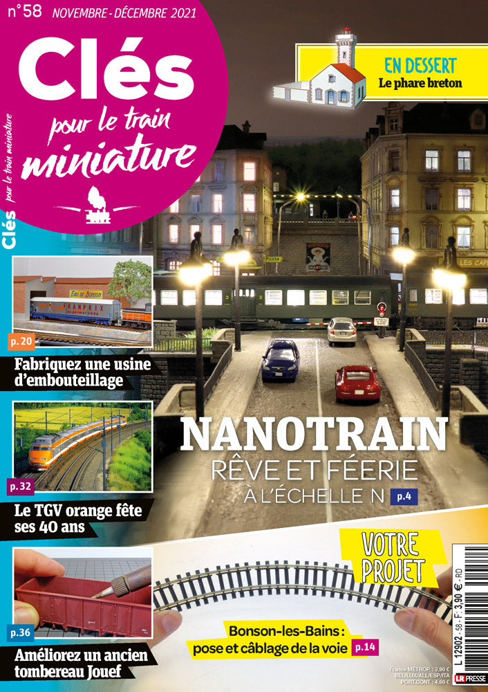 Clés pour le train miniature n° 58