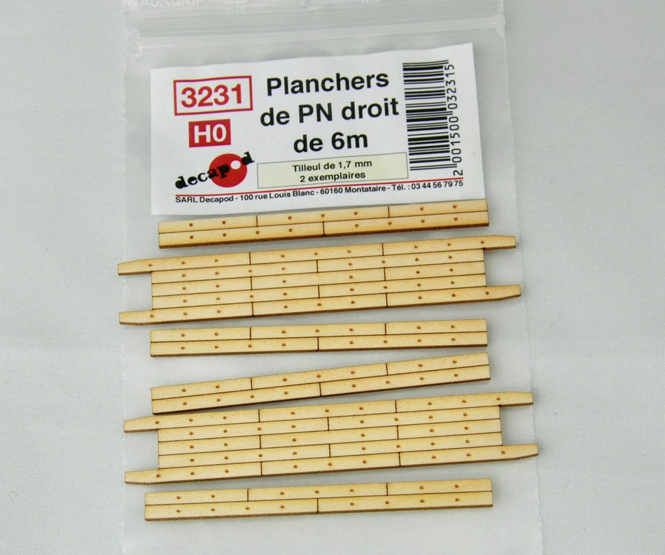 Planchers de PN droits de 6m