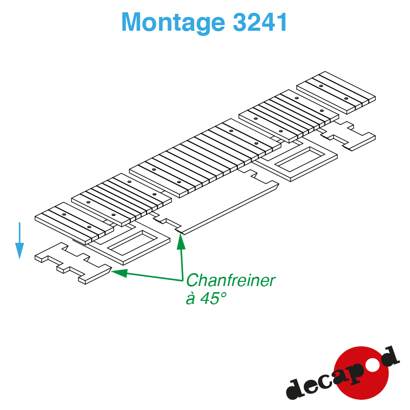 Passage piétons 1,20 m pour double voie
