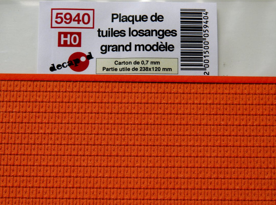 Tuiles losanges grand modèle (H0)