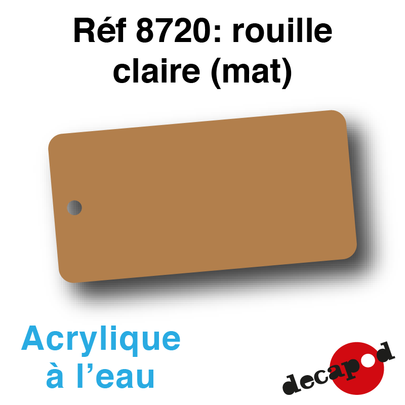 Peinture acrylique à l'eau Rouille claire