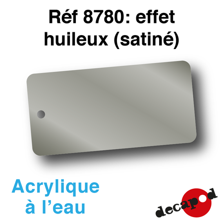 Patine acrylique à l'eau effet huileux