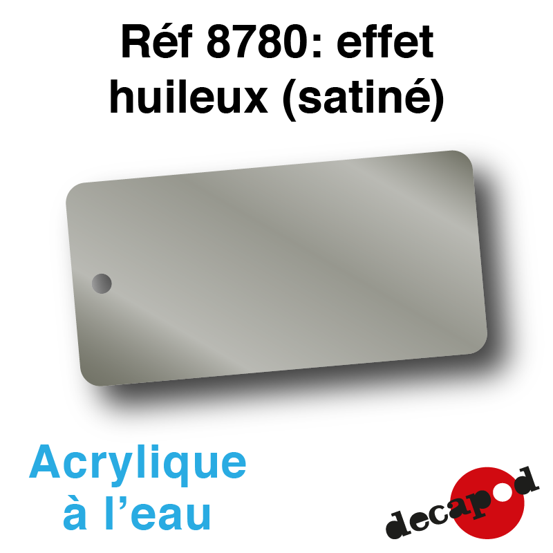 Patine acrylique à l'eau effet huileux