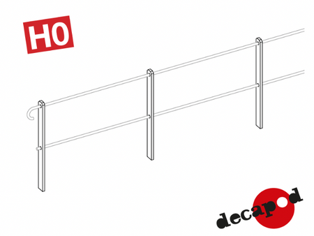 Supports de garde-corps à 2 trous