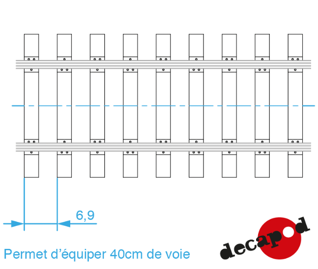 Traverses bois pour selles 3 trous