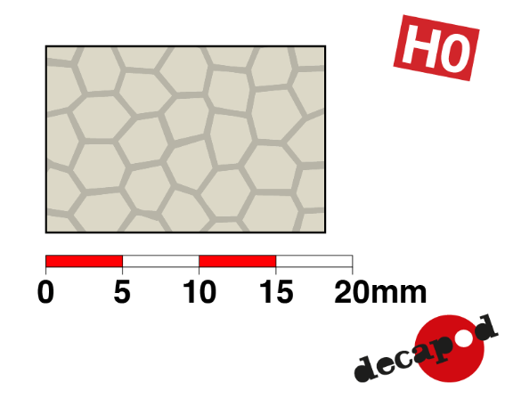 Mur de pierres hexagonales (H0)