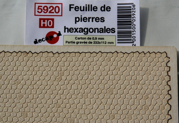 Mur de pierres hexagonales (H0)