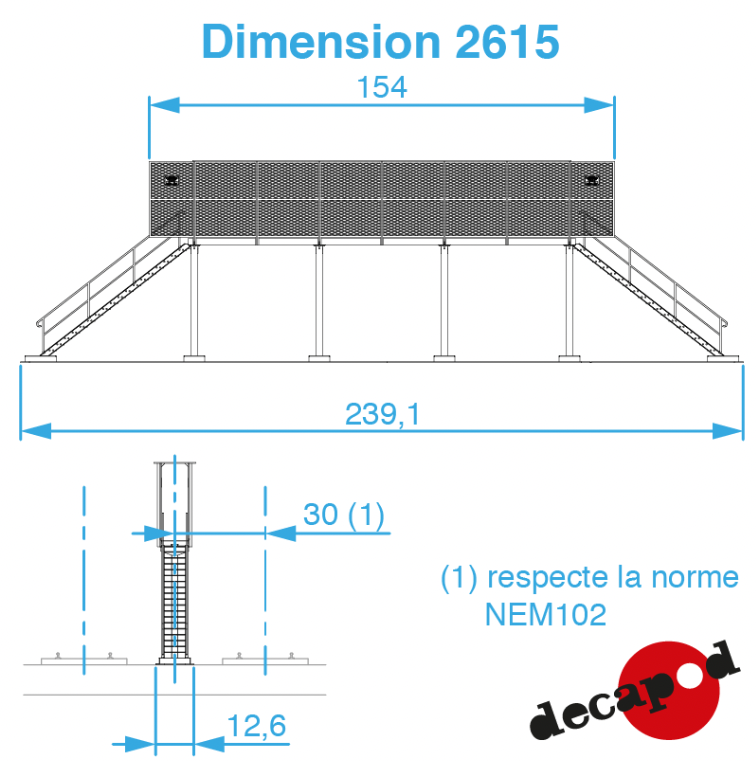 Passerelle de visite pour toiture électrique