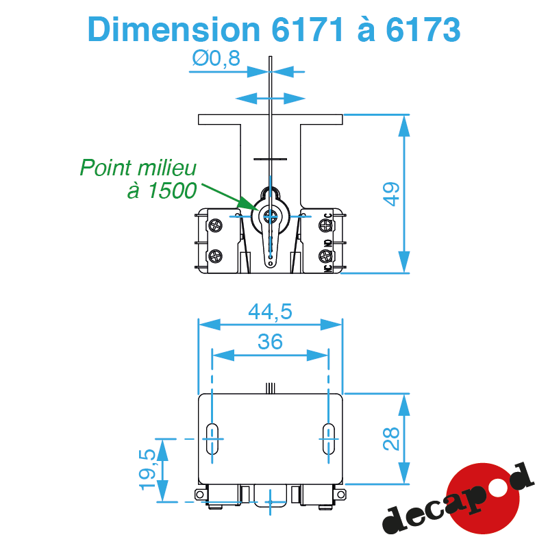 Moteur d'aiguille à servomoteur