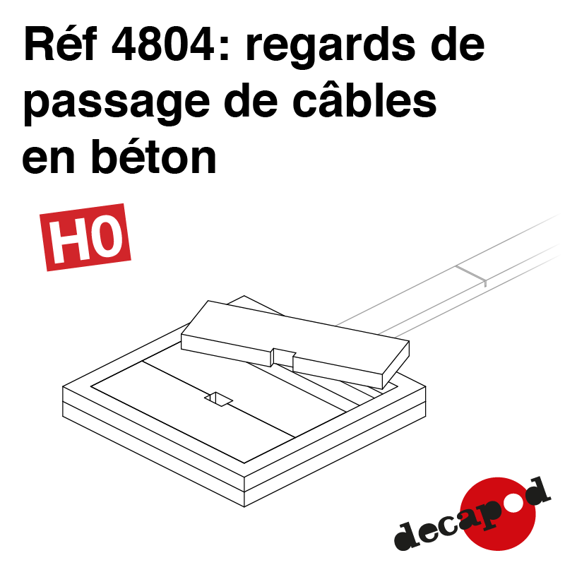 Regards pour passage de câbles en béton