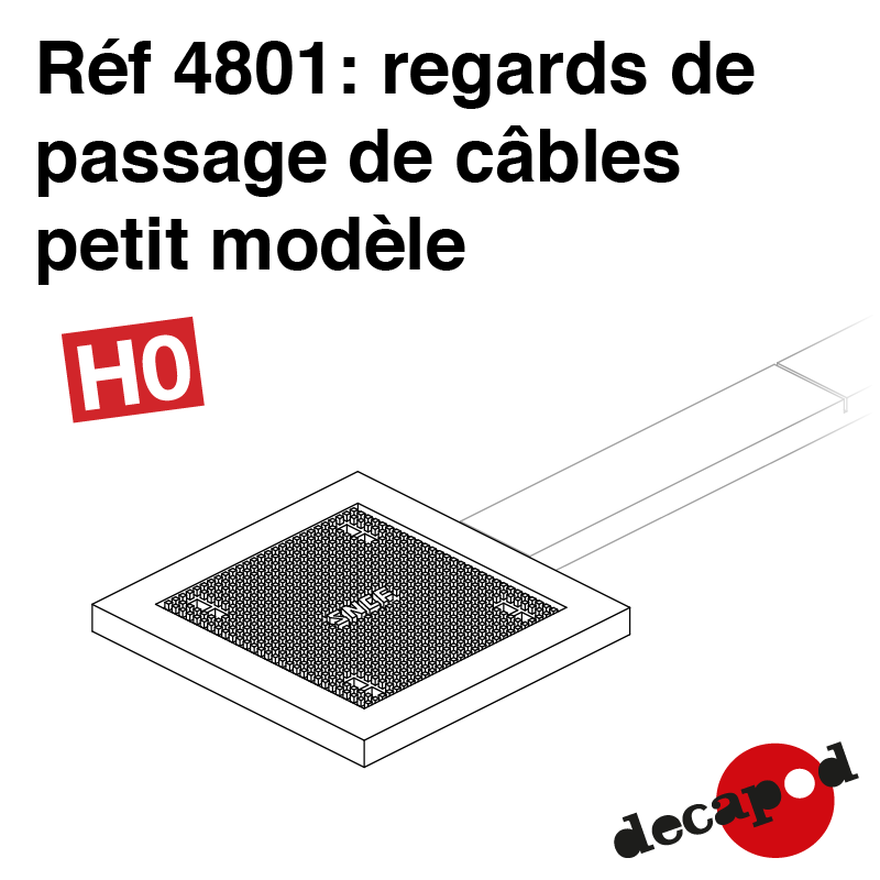 Regards pour passage de câbles, petit modèle