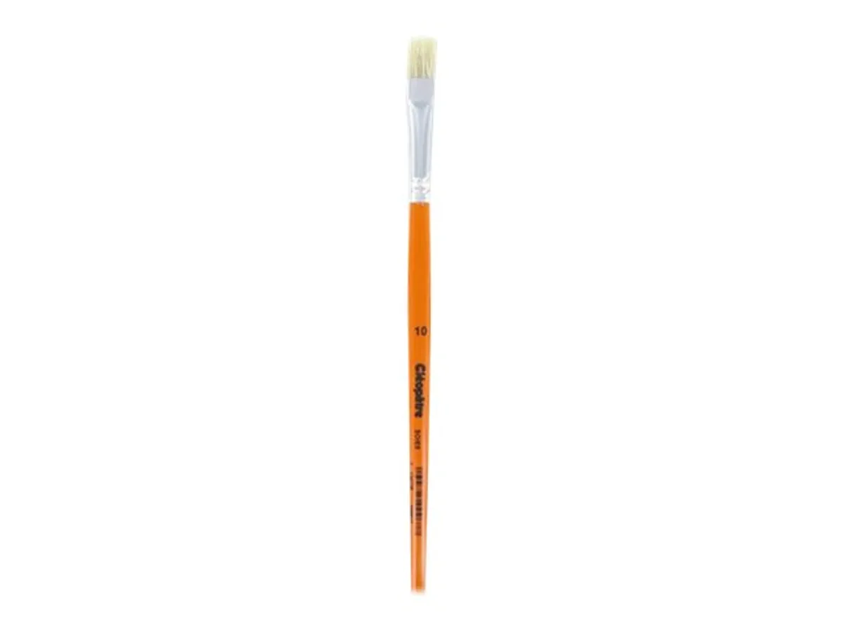 Pinceau brosse plate en soie de porc N°10 Cléopâtre