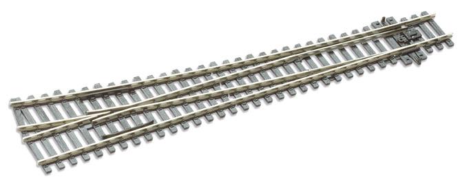 Aiguille à droite électrofrog rayon 1524 mm, éch. 00/H0 - code 100