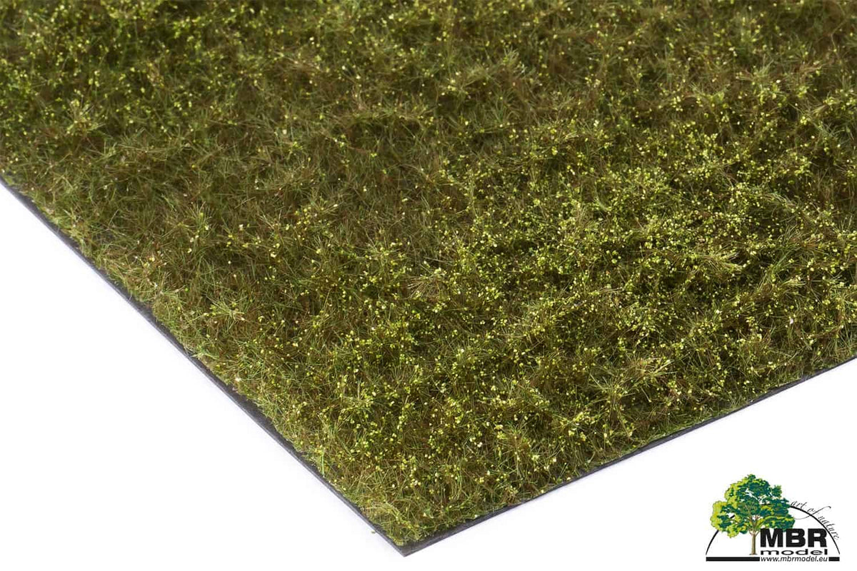 Tapis floqué pour champs et prairies - Broussailles - 12 mm 20 x 30 cm