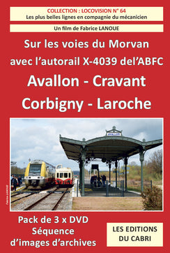 Sur les voies du Morvan avec l'X-4039 de l'ABFC - pack de 3 DVD