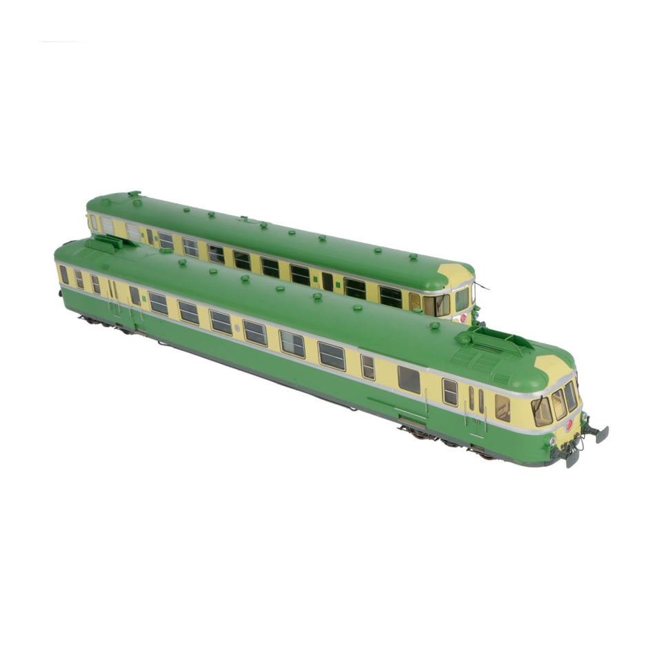 Rame RGP 2 - X 2703, Vert 314 et Jaune paille 410, MARSEILLE, SNCF Ep. III.