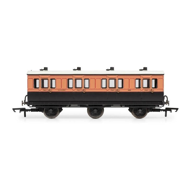 Voiture à 6 roues LSWR, 1re classe, 490 - Ép. II