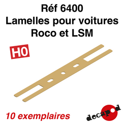 Lamelles pour voitures ROCO et LSM [H0] - 10 pièces
