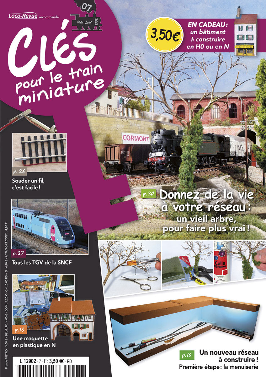 Clés pour le train miniature n° 07