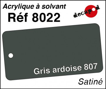 Peinture acrylique Gris ardoise 807 satiné