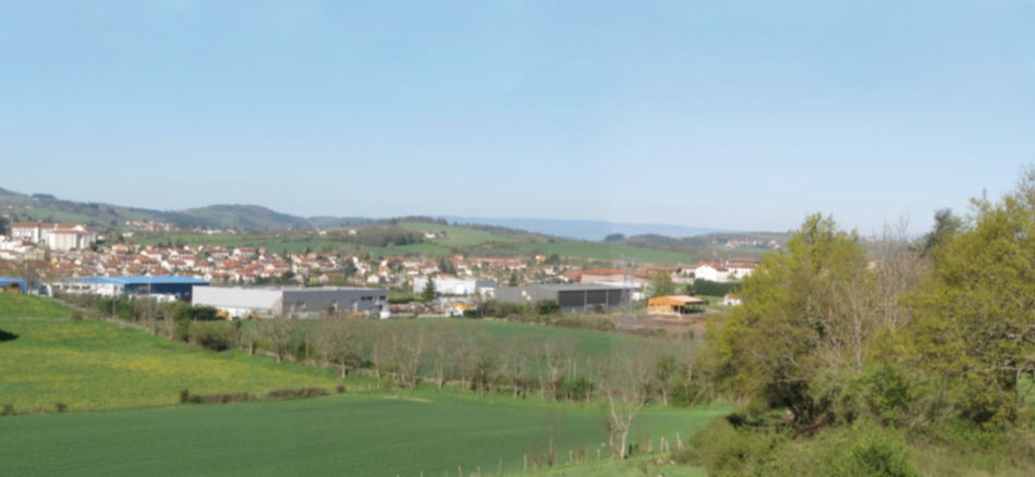 Fond de décor panoramique Vallée hauteur 30 cm
