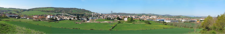 Fond de décor panoramique Vallée hauteur 50 cm