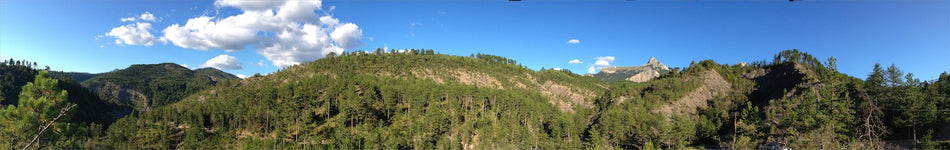 Fond de décor panoramique Montagne hauteur 50 cm