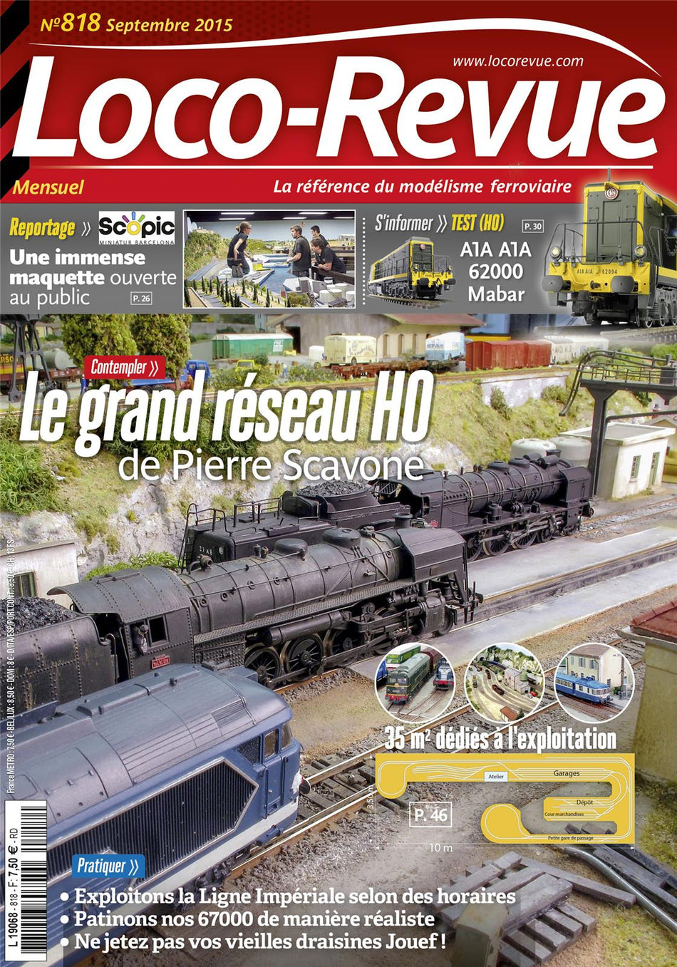 Loco-Revue n° 818 septembre 2015